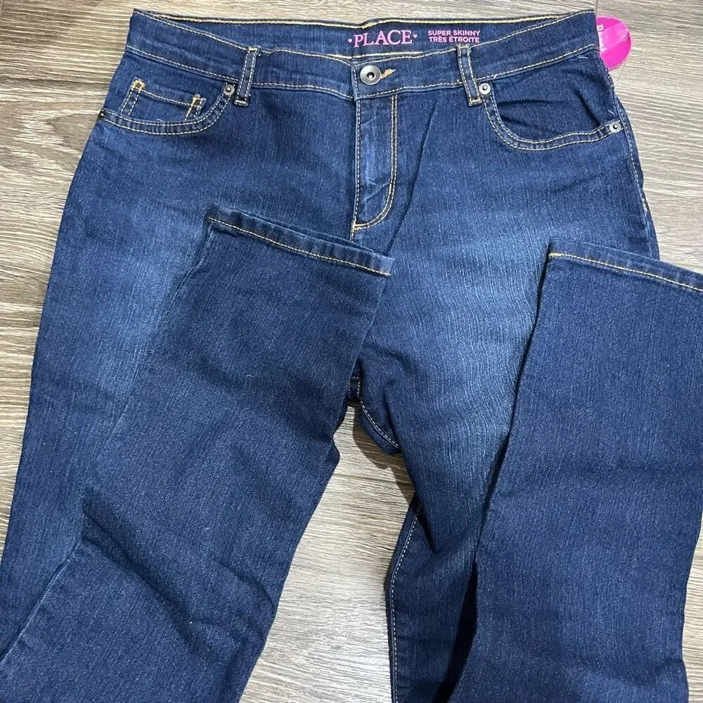 NEW The Children's Place Size 10 Super Skinny Blue Denim Jeans